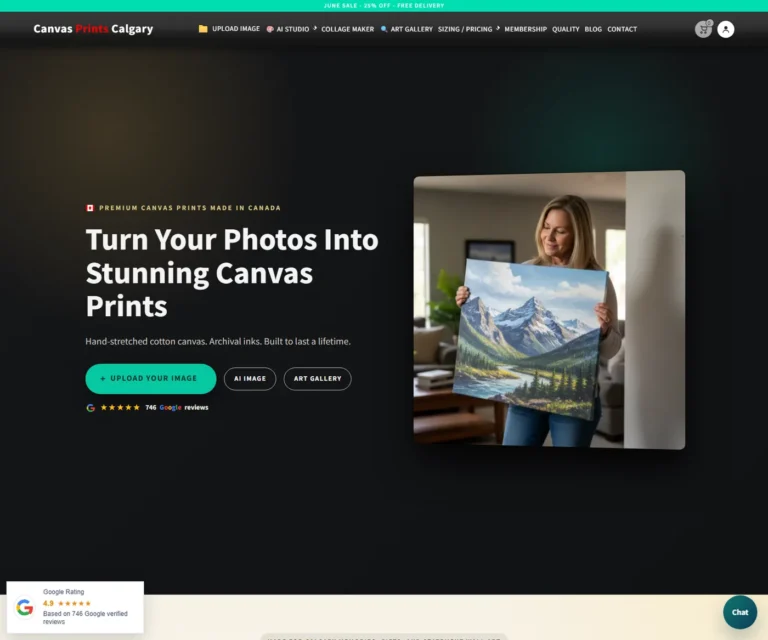 AI Image Generation and Canvas Printing: Turning Digital Ideas Into Real Wall Art