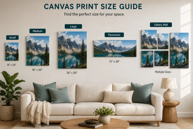 What Size Canvas Print Should You Order in Calgary? A Room-by-Room Guide