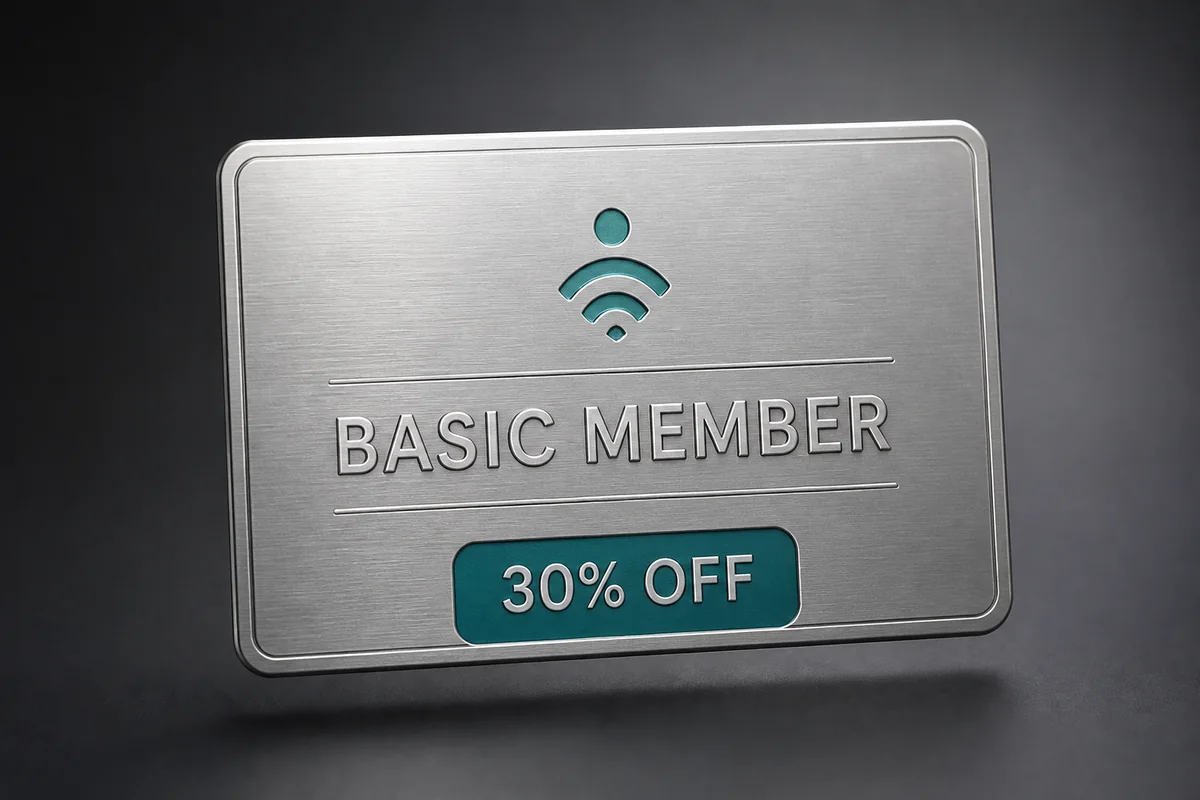 Basic membership access card